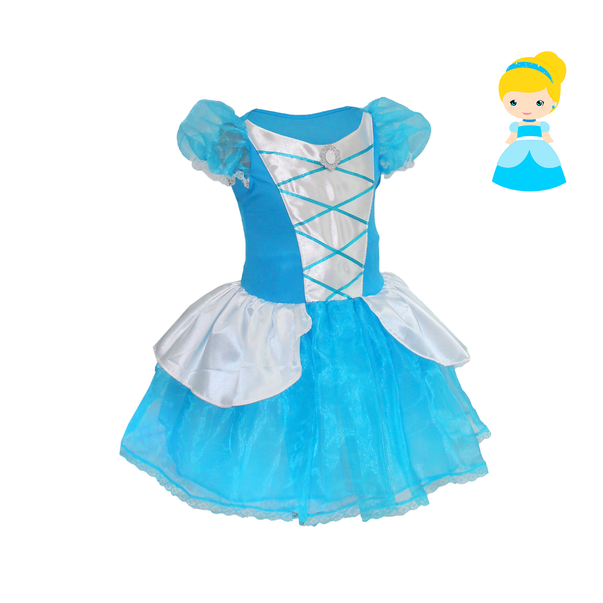 Fantasia Infantil Cinderela Clássica
