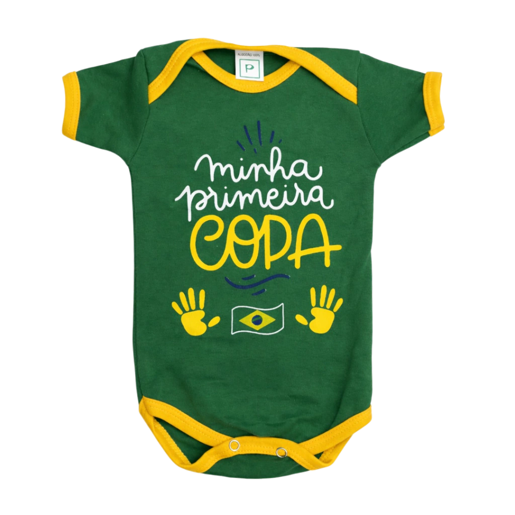 Body Bebê Mãozinha Copa