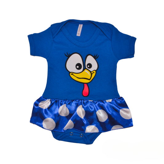 Body Bebê Galinha Pintadinha Com Saia