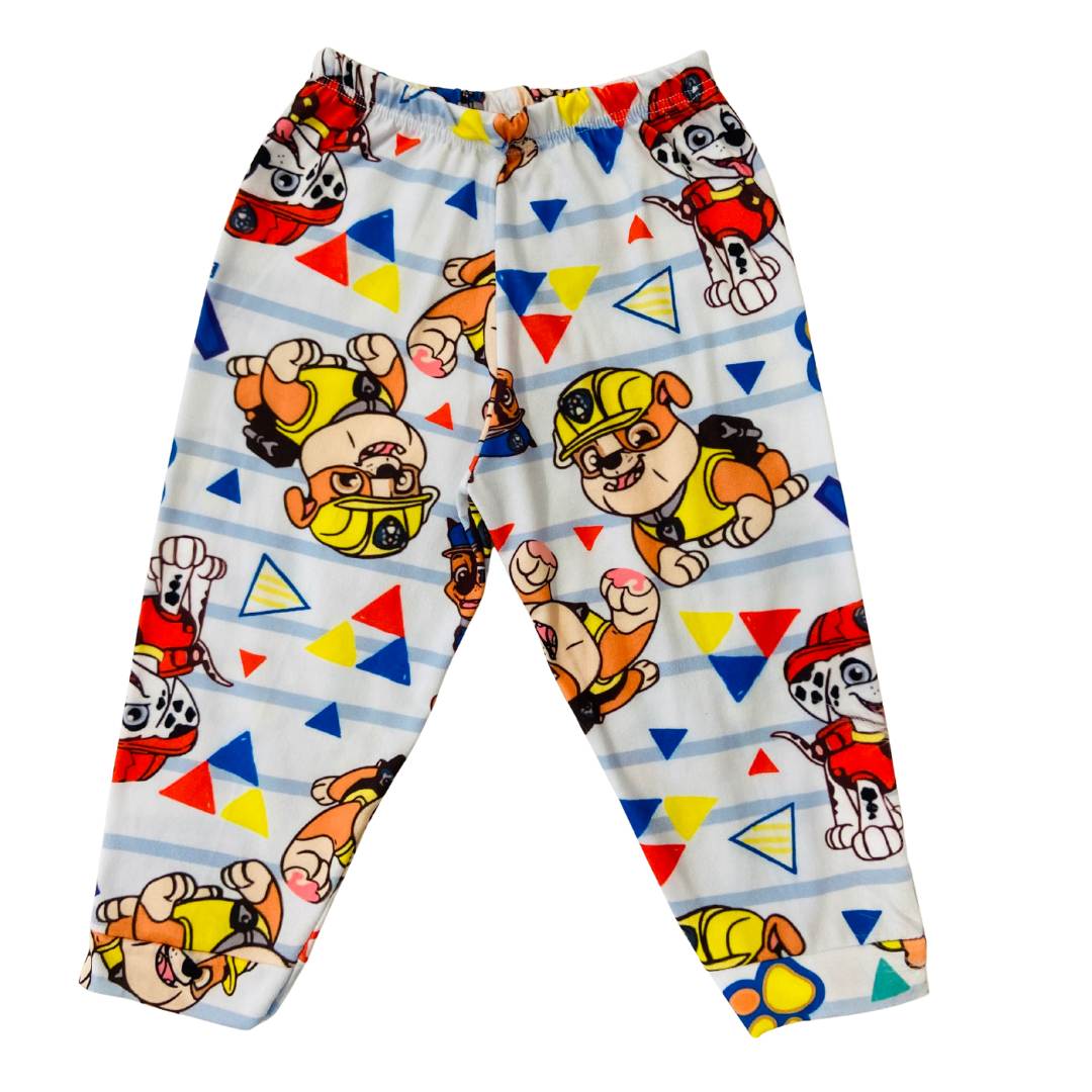 Pijama Infantil Manga Longa Patrulha Canina Branco