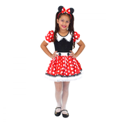 Fantasia Infantil da Minnie Vermelha Luxo