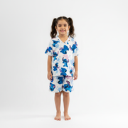 Pijama Infantil Manga Curta Stitch Love