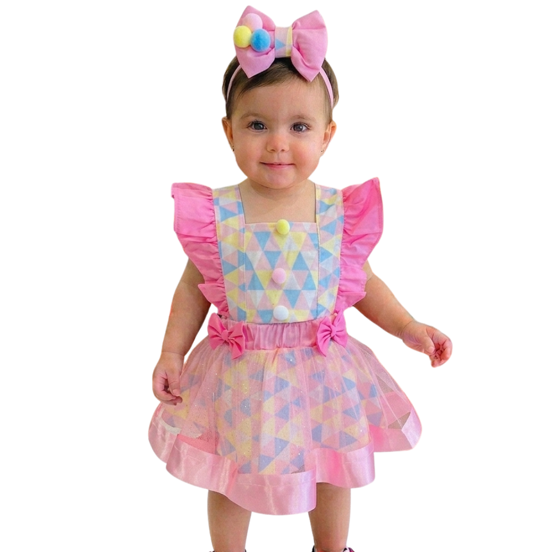 Romper Bebê Circo Luxo