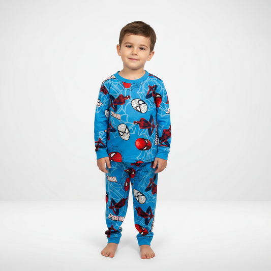 Pijama Infantil Manga Longa Homem-Aranha Teia
