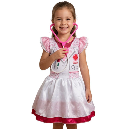 Fantasia Infantil Médica com Acessório