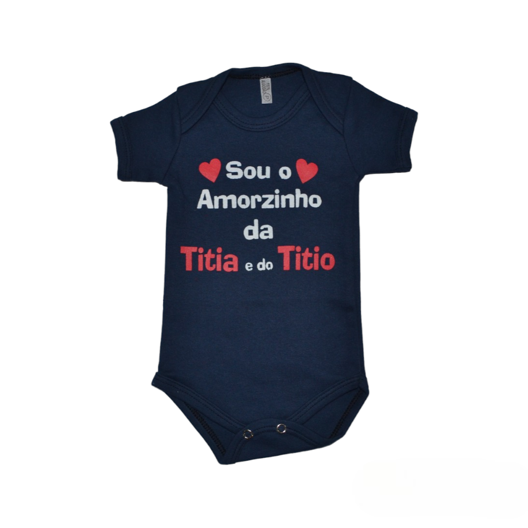 Body Bebê Amorzinho da Titia e do Titio