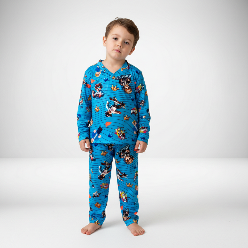 Pijama Infantil Manga Longa Roblox